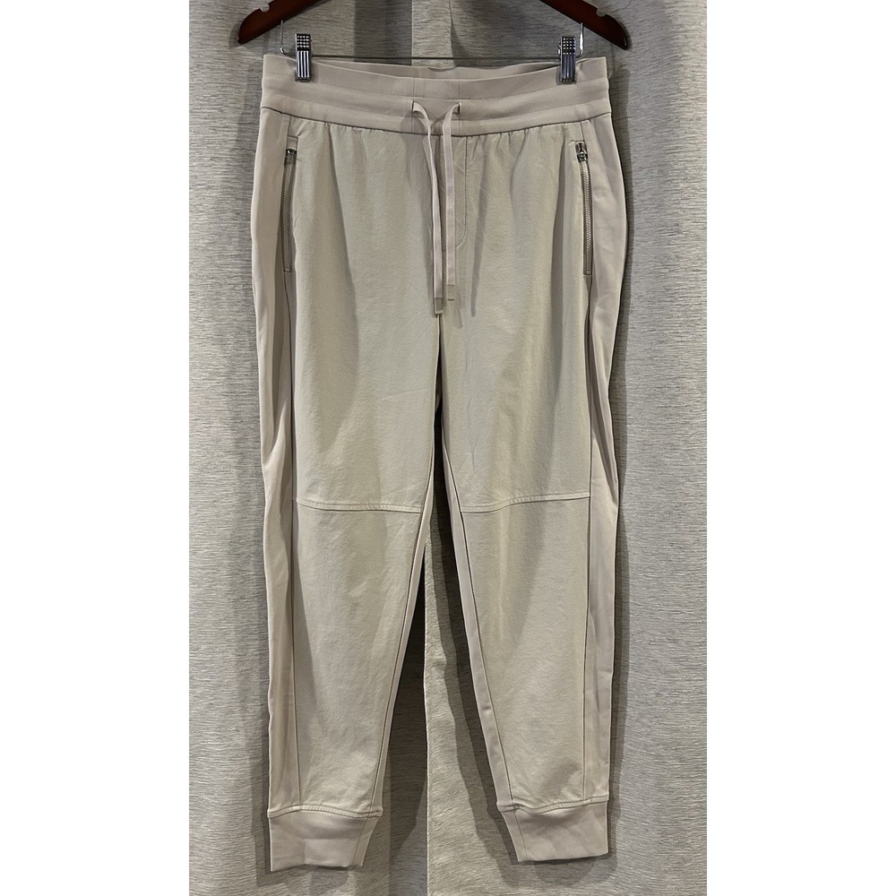 Athleta Headlands Hybrid Trek Mid Rise‎ Joggers Pants Beige Size 8